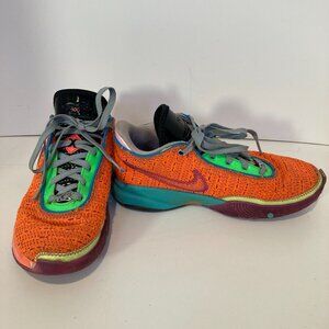 Nike Lebron XX 20 Orange Sneakers, Size 6Y DQ8651-800